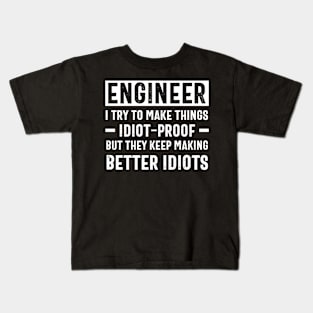 funny sayings for engineers Kids T-Shirt
